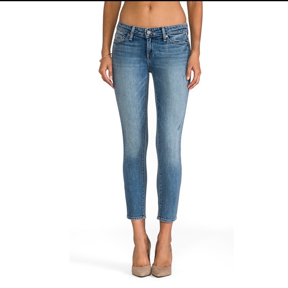 Paige Kylie Crop Blue Jeans
